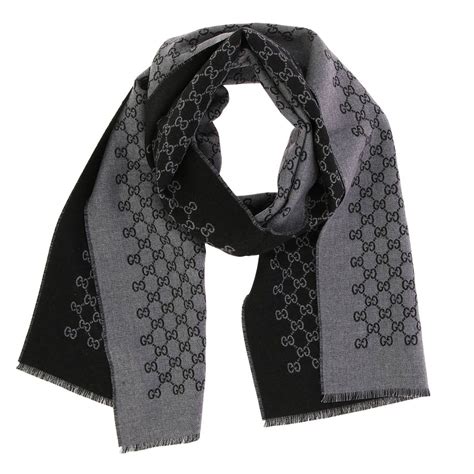 gucci scarf men's black|gucci scarf buy online.